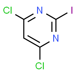 ChemSpider 2D Image | 4,6-Dichloro-2-iodopyrimidine | C4HCl2IN2