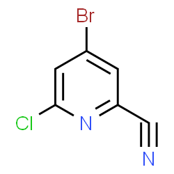 ChemSpider 2D Image | 4-Bromo-6-chloropicolinonitrile | C6H2BrClN2
