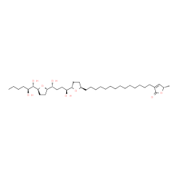 ChemSpider 2D Image | Annosquatin-I, (rel)- | C37H66O8