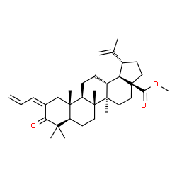 ChemSpider 2D Image | Methyl (2Z)-3-oxo-2-(2-propen-1-ylidene)lup-20(29)-en-28-oate | C34H50O3