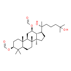 ChemSpider 2D Image | (3beta,12beta,20R)-20,25-Dihydroxydammarane-3,12-diyl diformate | C32H54O6