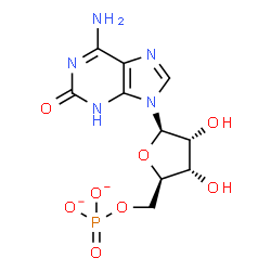 ChemSpider 2D Image | 2-Oxo-5'-O-phosphonato-3-hydroadenosine | C10H12N5O8P