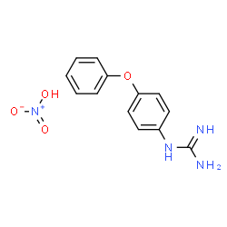 ChemSpider 2D Image | 1-(4-Phenoxyphenyl)guanidine nitrate (1:1) | C13H14N4O4