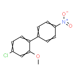 ChemSpider 2D Image | 4-Chloro-2-methoxy-4'-nitrobiphenyl | C13H10ClNO3