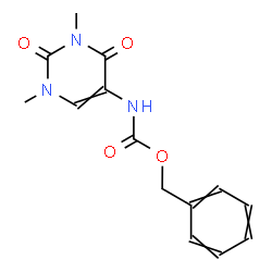 ChemSpider 2D Image | BENZYL N-(1,3-DIMETHYL-2,4-DIOXOPYRIMIDIN-5-YL)CARBAMATE | C14H15N3O4