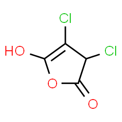 ChemSpider 2D Image | 3,4-Dichloro-5-hydroxy-2(3H)-furanone | C4H2Cl2O3