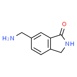 ChemSpider 2D Image | 6-(Aminomethyl)-1-isoindolinone | C9H10N2O