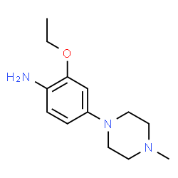 ChemSpider 2D Image | 2-Ethoxy-4-(4-methyl-1-piperazinyl)aniline | C13H21N3O
