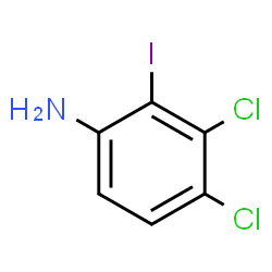 ChemSpider 2D Image | 3,4-Dichloro-2-iodoaniline | C6H4Cl2IN