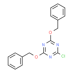 ChemSpider 2D Image | 2,4-Bis(benzyloxy)-6-chloro-1,3,5-triazine | C17H14ClN3O2