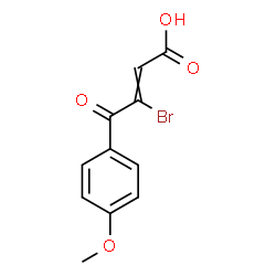 ChemSpider 2D Image | 3-Bromo-4-(4-methoxyphenyl)-4-oxo-2-butenoic acid | C11H9BrO4