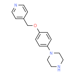 ChemSpider 2D Image | 1-[4-(4-Pyridinylmethoxy)phenyl]piperazine | C16H19N3O