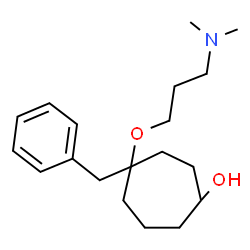 ChemSpider 2D Image | 4-Benzyl-4-[3-(dimethylamino)propoxy]cycloheptanol | C19H31NO2