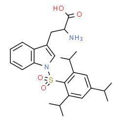 ChemSpider 2D Image | 1-[(2,4,6-Triisopropylphenyl)sulfonyl]tryptophan | C26H34N2O4S
