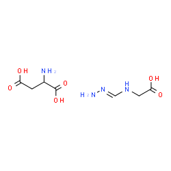 ChemSpider 2D Image | (E)-N-(Hydrazinomethylene)glycine - aspartic acid (1:1) | C7H14N4O6