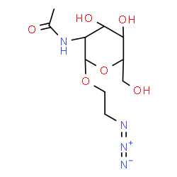 ChemSpider 2D Image | 2-Azidoethyl 2-acetamido-2-deoxyhexopyranoside | C10H18N4O6