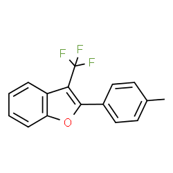 ChemSpider 2D Image | 2-(4-Methylphenyl)-3-(trifluoromethyl)-1-benzofuran | C16H11F3O