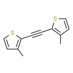 ChemSpider 2D Image | 2,2'-(1,2-Ethynediyl)bis(3-methylthiophene) | C12H10S2