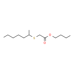 ChemSpider 2D Image | Butyl (2-heptanylsulfanyl)acetate | C13H26O2S