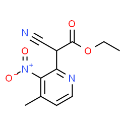 ChemSpider 2D Image | Ethyl cyano(4-methyl-3-nitro-2-pyridinyl)acetate | C11H11N3O4