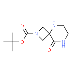 ChemSpider 2D Image | tert-butyl 9-oxo-2,5,8-triazaspiro[3.5]nonane-2-carboxylate | C11H19N3O3