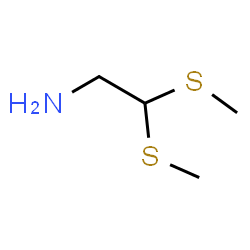 ChemSpider 2D Image | 2,2-Bis(methylsulfanyl)ethanamine | C4H11NS2