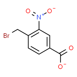 ChemSpider 2D Image | 4-(Bromomethyl)-3-nitrobenzoate | C8H5BrNO4