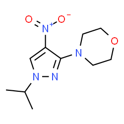 ChemSpider 2D Image | 4-(1-ISOPROPYL-4-NITROPYRAZOL-3-YL)MORPHOLINE | C10H16N4O3
