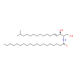 ChemSpider 2D Image | N-nonadecanoyl-15-methylhexadecasphing-4-enine | C36H71NO3
