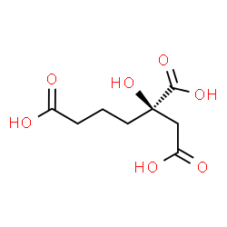 ChemSpider 2D Image | (2R)-2-Hydroxy-1,2,5-pentanetricarboxylic acid | C8H12O7