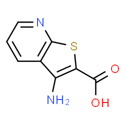ChemSpider 2D Image | 3-Aminothieno(2,3-b)pyridine-2-carboxylic acid | C8H6N2O2S
