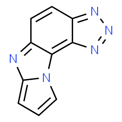 ChemSpider 2D Image | Pyrrolo[2',1':2,3]imidazo[4,5-e]benzotriazole | C10H5N5