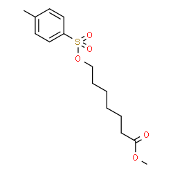 ChemSpider 2D Image | Methyl 7-{[(4-methylphenyl)sulfonyl]oxy}heptanoate | C15H22O5S