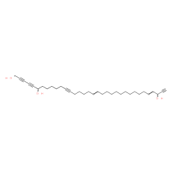 ChemSpider 2D Image | 18,30-Tetratriacontadiene-2,4,12,33-tetrayne-1,6,32-triol | C34H50O3