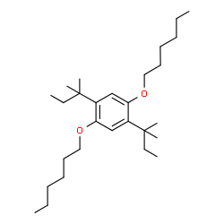 ChemSpider 2D Image | 1,4-Bis(hexyloxy)-2,5-bis(2-methyl-2-butanyl)benzene | C28H50O2