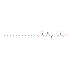 ChemSpider 2D Image | 1-(2,3-Dihydroxypropyl) 4-dodecyl 2-methylenesuccinate | C20H36O6