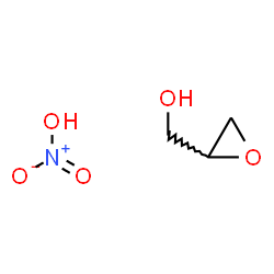 ChemSpider 2D Image | 2-Oxiranylmethanol - nitric acid (1:1) | C3H7NO5