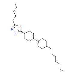 ChemSpider 2D Image | 2-[4'-Heptyl-1,1'-bi(cyclohexyl)-4-yl]-5-pentyl-1,3,4-oxadiazole | C26H46N2O