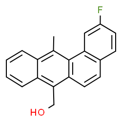 ChemSpider 2D Image | (2-Fluoro-12-methyl-7-tetraphenyl)methanol | C20H15FO
