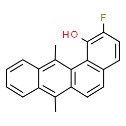 ChemSpider 2D Image | 2-Fluoro-7,12-dimethyl-1-tetraphenol | C20H15FO