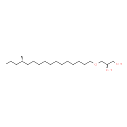 ChemSpider 2D Image | 3-[(13-Methylhexadecyl)oxy]-1,2-propanediol | C20H42O3