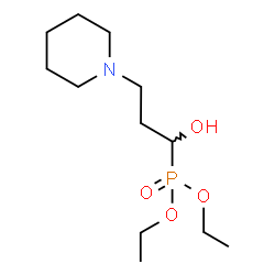 ChemSpider 2D Image | Diethyl [1-hydroxy-3-(1-piperidinyl)propyl]phosphonate | C12H26NO4P
