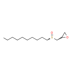 ChemSpider 2D Image | 2-[(Decylsulfinyl)methyl]oxirane | C13H26O2S