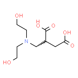 ChemSpider 2D Image | 2-{[Bis(2-hydroxyethyl)amino]methyl}succinic acid | C9H17NO6