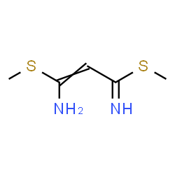 ChemSpider 2D Image | Methyl 3-amino-3-(methylsulfanyl)-2-propenimidothioate | C5H10N2S2