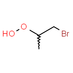 ChemSpider 2D Image | 1-Bromo-2-propanyl hydroperoxide | C3H7BrO2