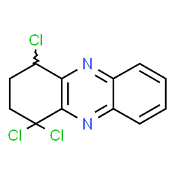 ChemSpider 2D Image | 1,1,4-Trichloro-1,2,3,4-tetrahydrophenazine | C12H9Cl3N2