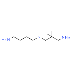 ChemSpider 2D Image | N-(3-Amino-2,2-dimethylpropyl)-1,4-butanediamine | C9H23N3