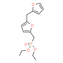 ChemSpider 2D Image | Diethyl {[5-(2-furylmethyl)-2-furyl]methyl}phosphonate | C14H19O5P