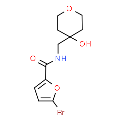 ChemSpider 2D Image | 5-Bromo-N-[(4-hydroxytetrahydro-2H-pyran-4-yl)methyl]-2-furamide | C11H14BrNO4